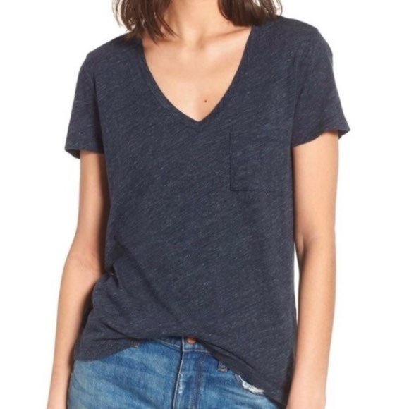 Madewell Tops - Madewell Whisper Cotton V-Neck Pocket Tee shirt
